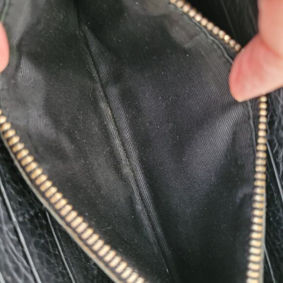 BVLGARI Zip Wallet Black Logo Italian Large Designer Canvas Leather Accordion - Picture 6 of 13